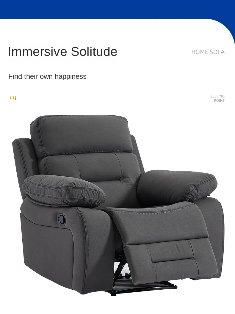 Newly Designed USB Charging Electric Leather Sofa Chair Fabric Upholstery for Leisure Home Theater Furniture