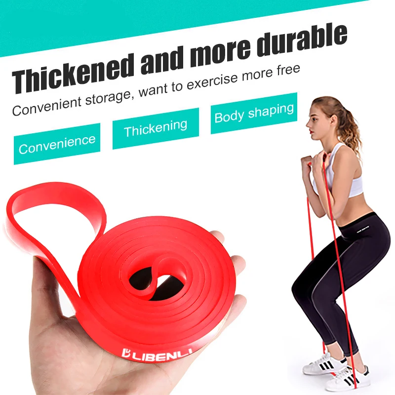 Rubber Loop Fitness Pull-Up Heavy Duty Exercise Assist Power Long Custom Logo Resistance Band Pull up Set Workout Pull Up Bands