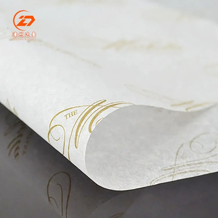 
Wholesale White Printed Wrapping 17G Tissue Paper Sheets With Custom Logo Design 