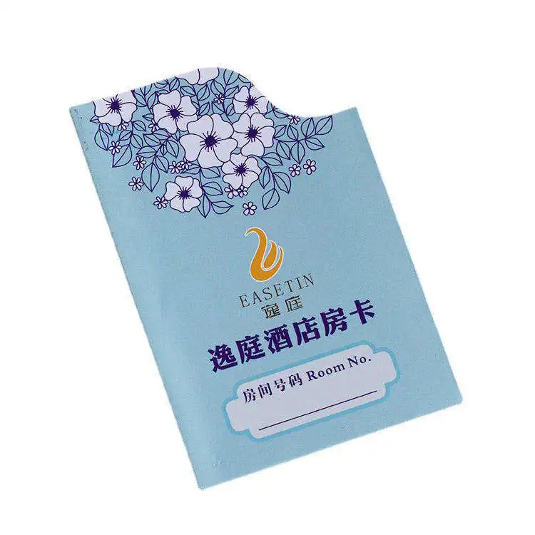 Custom Logo Printing Hotel Paper Key Card Room Key Holder Sleeves Envelope Greeting Card
