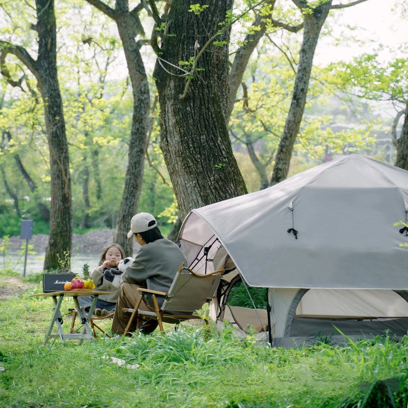 Camping  Hemisphere mushroom Dome Tent Geodesic structure 5+ Person Half ball Tent with stove jack hole  Suppliers Outdoor