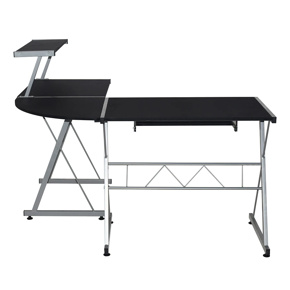 L-shaped mul-tifuncional new ergonomic metal stand reception computer desk scorpion racing gaming office desks PC corner table