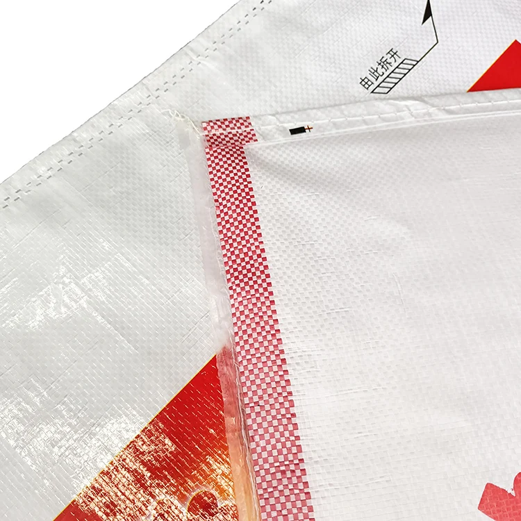China Bopp Laminated Woven Pp Feed Bags Custom Printed Pp Woven Sack For Rice Grain Agriculture Fertilizer