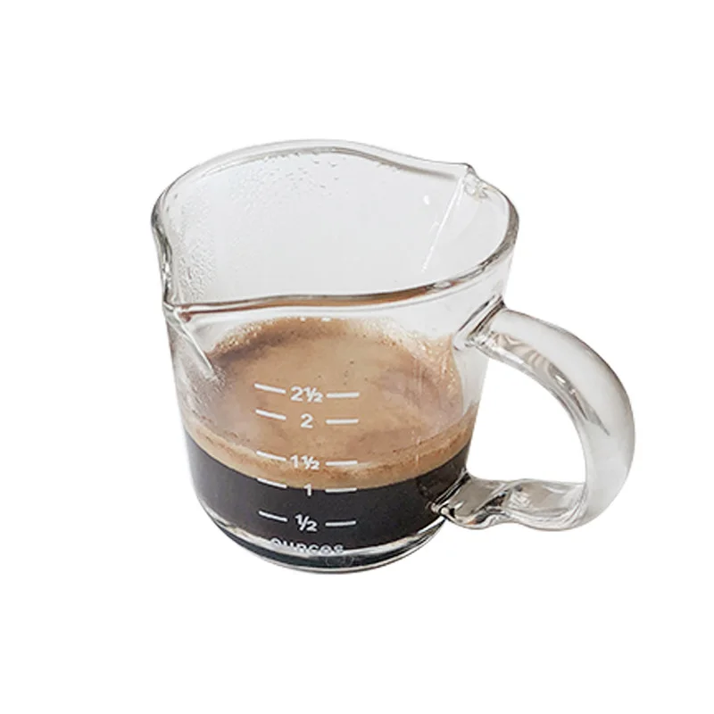 100ml mini milk jug Coffee Glass Measuring cup with handle