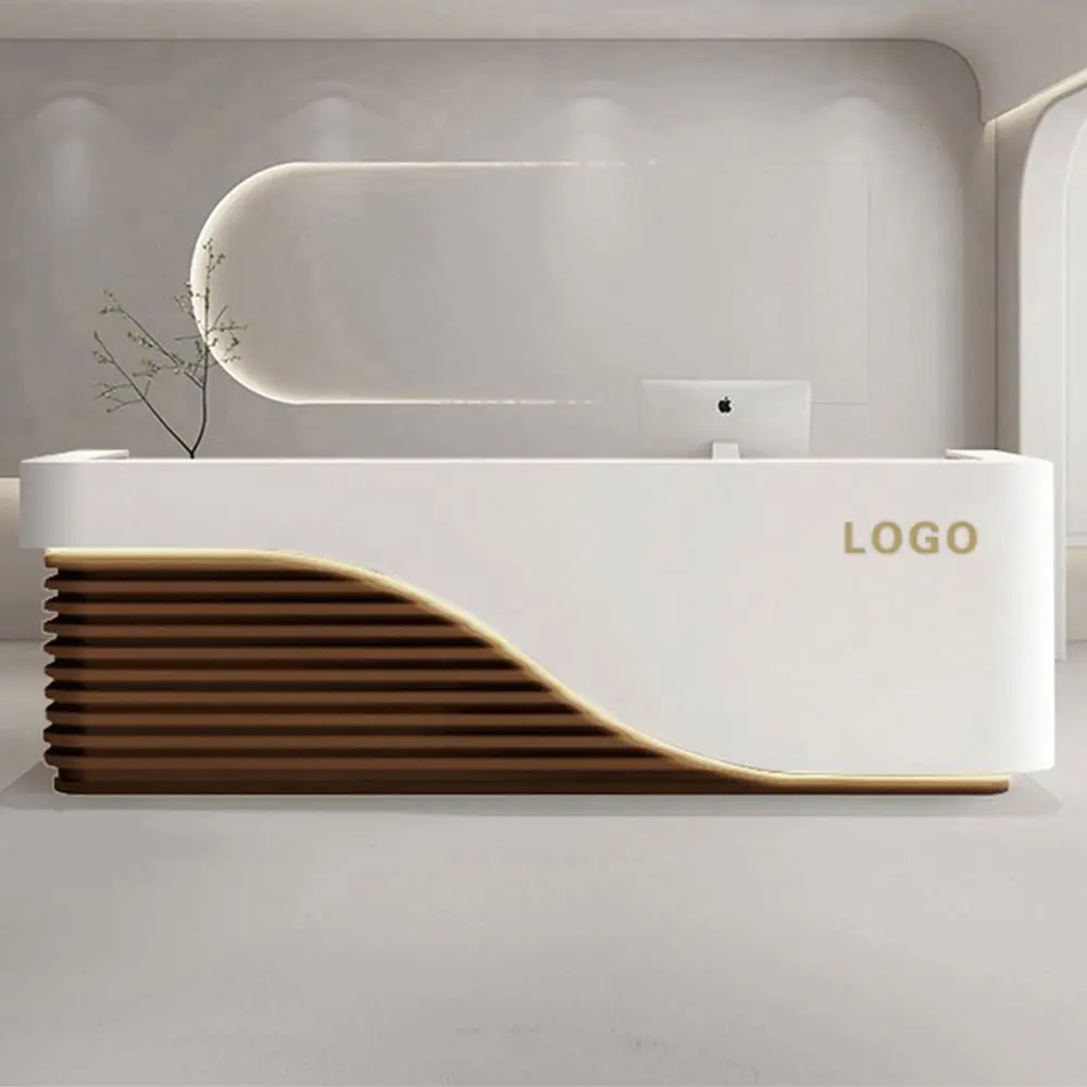 Durable Using Low Price Front Counter Sport Center Reception Desk Modern Design Reception Desk For Beauty Salon