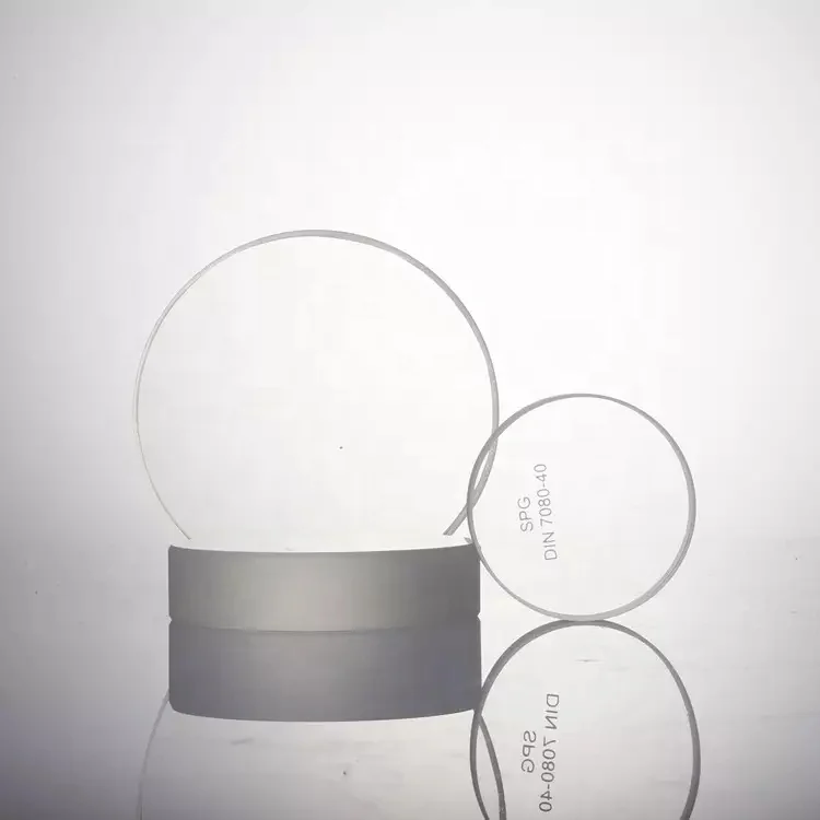 factory high clear Optical Use Tempered toughened heat-resistant borosilicate boiler sight glass for sale
