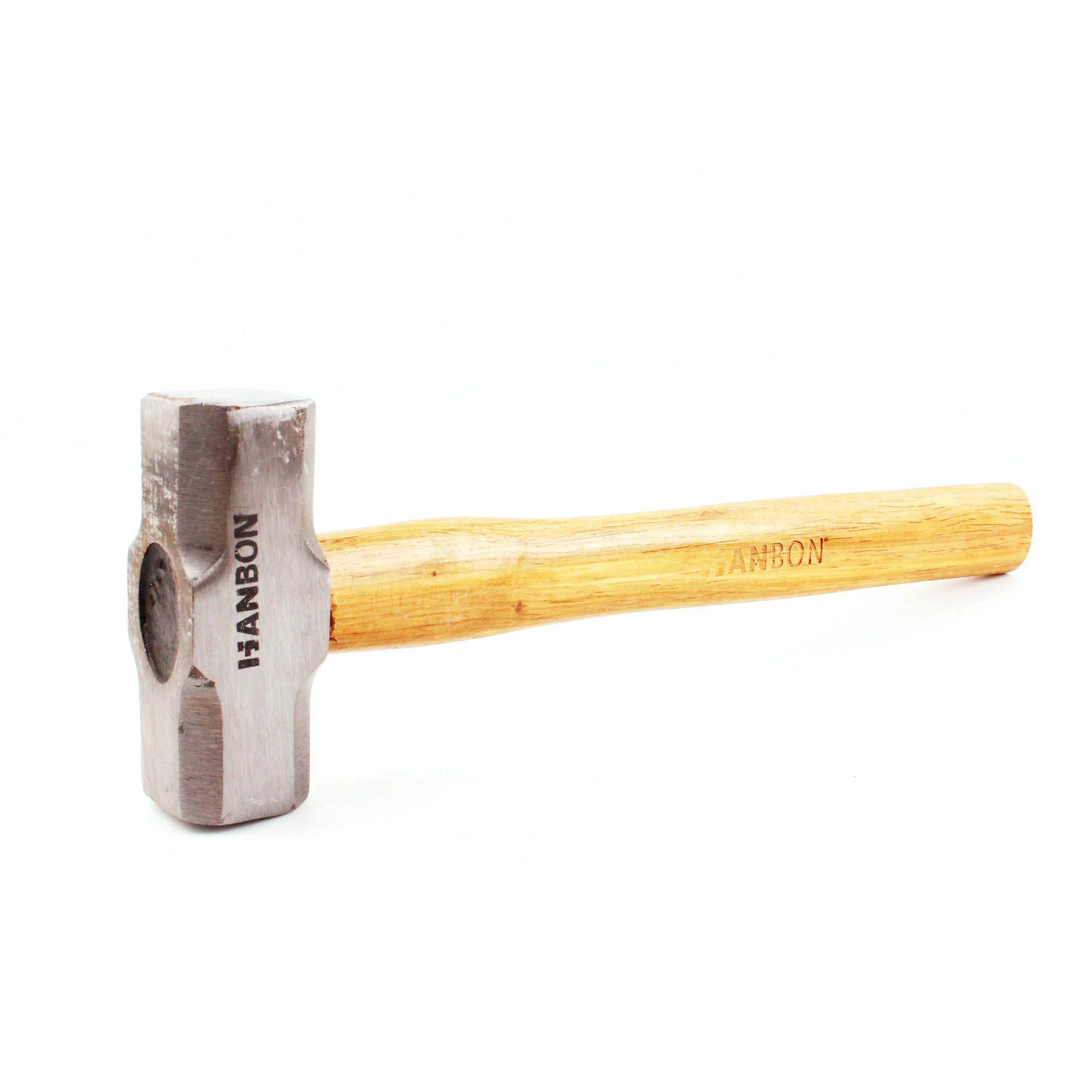 Full polished sledge hammer with wooden handle blacksmith hammer