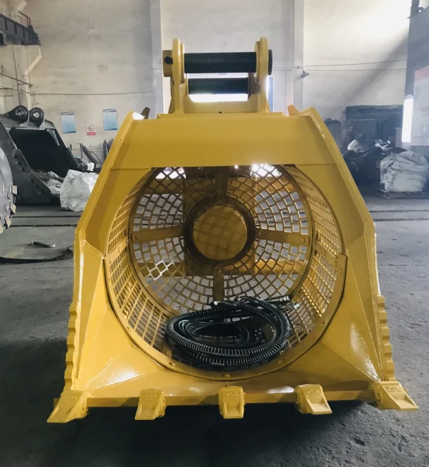 RSBM Excavator vibrating rotating sand screening bucket excavator