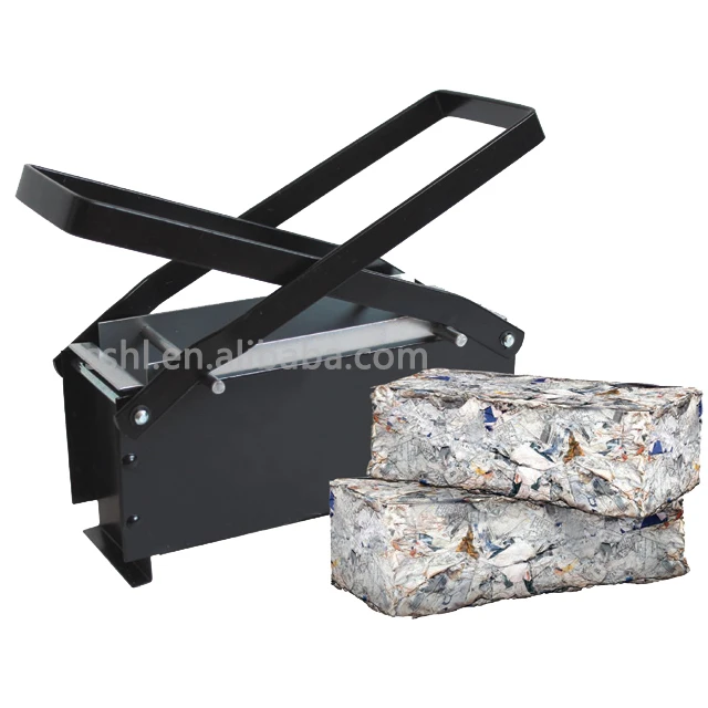 Premium Paper log briquette maker for shredded newspaper Easy To Use Briquette Press Recycle Paper