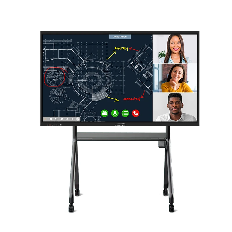 Dual system touch screen 85 inch TV office teaching machine interactive white board india