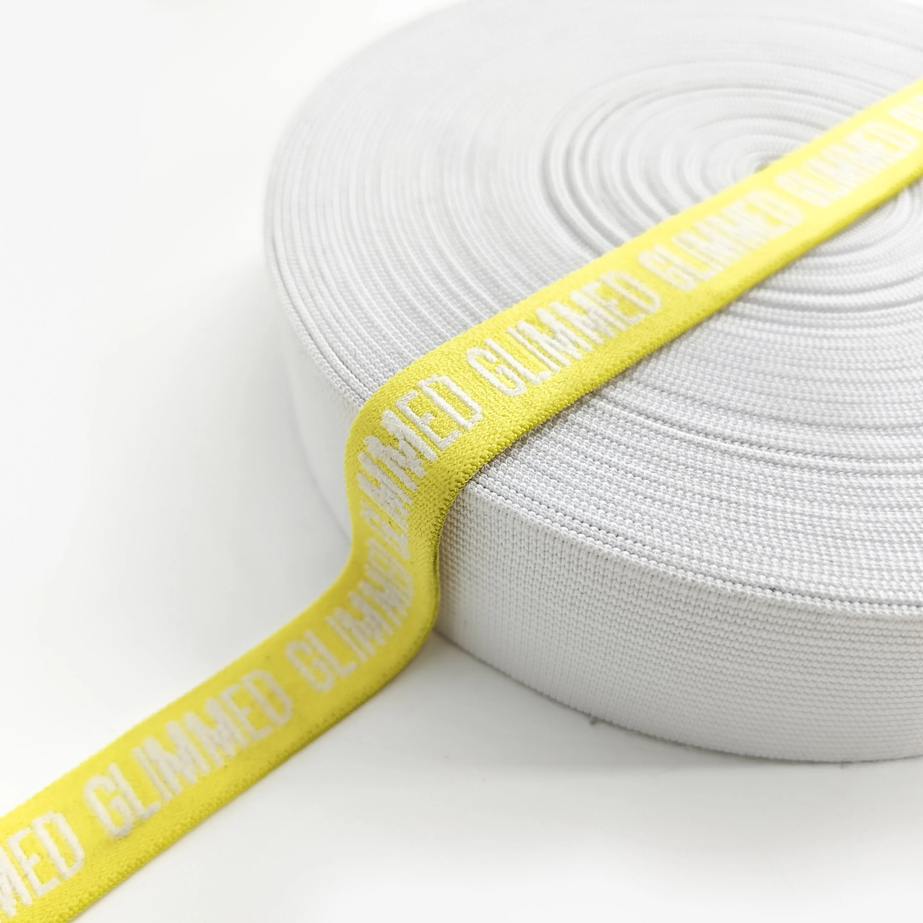 Popular lace band elastic black white elastic band used for elastic waist band in underwear clothing