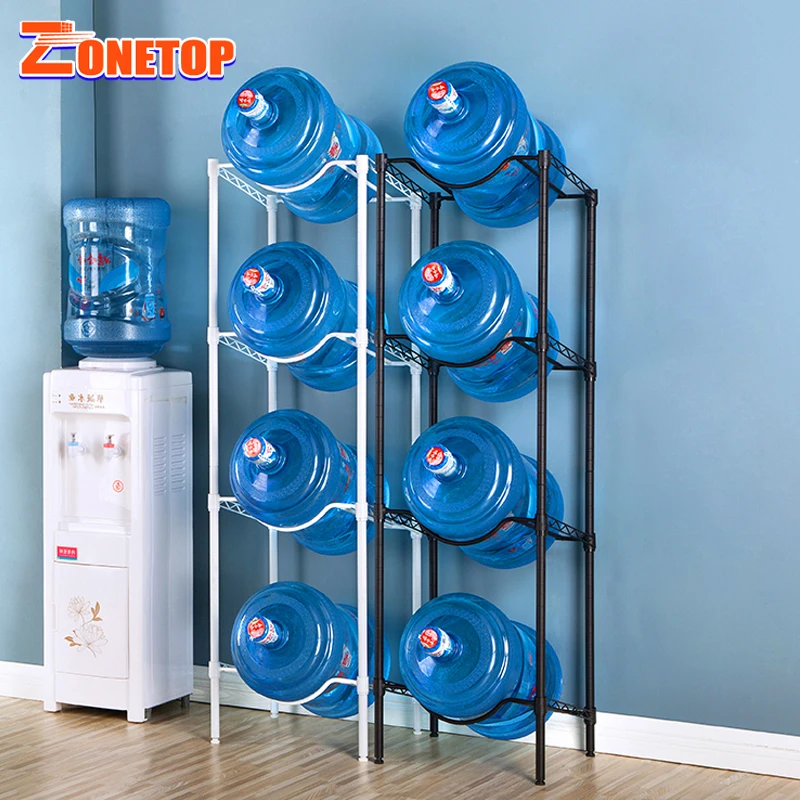 Floor Stand Supermarket Display Stand Rack / Storage Metal Display Rack / 5 Gallon Water Bottle Display Stands