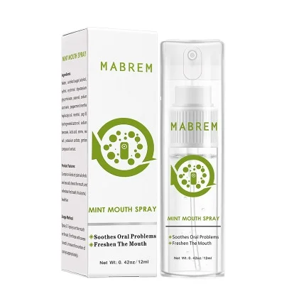 
MABREM Fast Bad Oral Odor Removal Mint Mouth Breath Refreshing Spray 12ml 