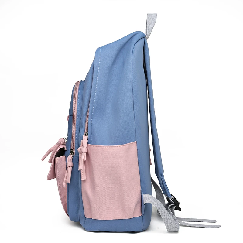 Bestwill Large Capacity Fashion Multi-color Girls School Backpack Nylon Shoulders Backpack For Children School Bags