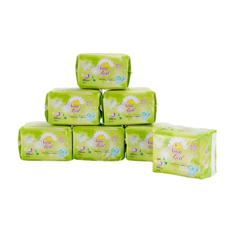 Free Sample Extra Long Panty Liners Organic Disposable Biodegradable Sanitary Napkin for Women