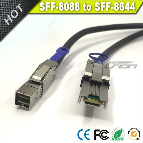 mini-SAS HD to mini SAS (SFF-8644 to SFF-8088) Cable