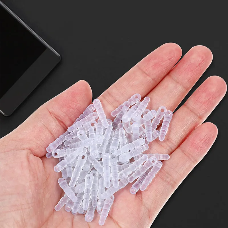 Cell Phone Charm Universal 3.5mm Anti Dust Earphone Jack Plug Dustproof Headphone Plug with Hole