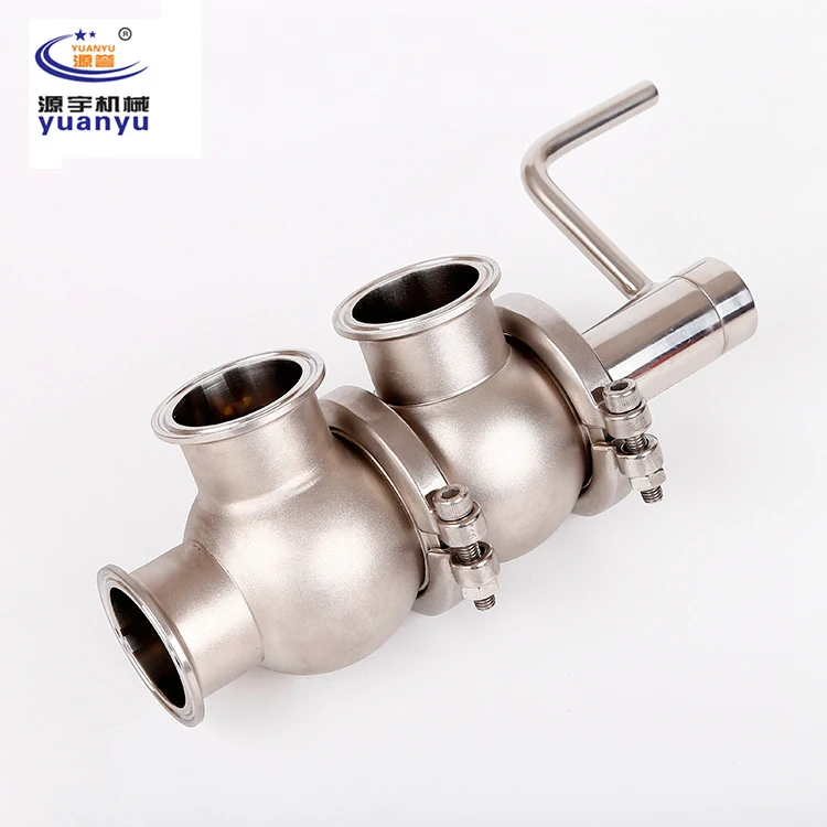 sanitary stainless steel 304/316L  manual reversing valve
