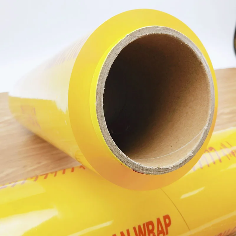 Factory Wholesale Plastic Shrink Wrapping for Fruit Food Wrap Plastic Food Film Clear PVC Cling Film