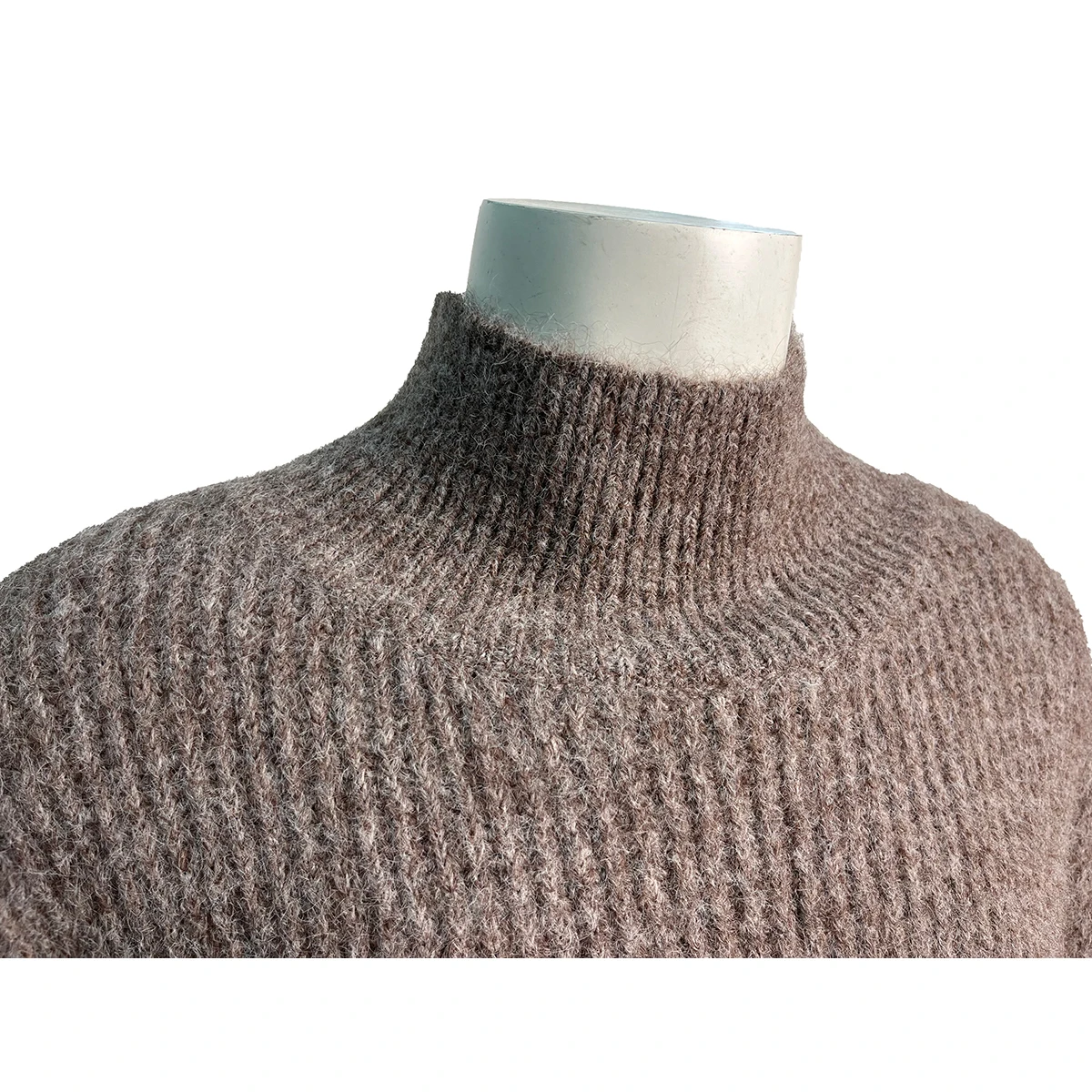 Support customization OEM & ODM man soft knit sweaters turtleneck plain mohair pullover winter knitwear with anti-pilling fleece