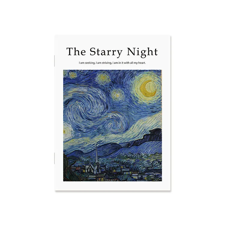 INS world famous paintings 24 page poster picture album photography props model background paper props decoration magazine