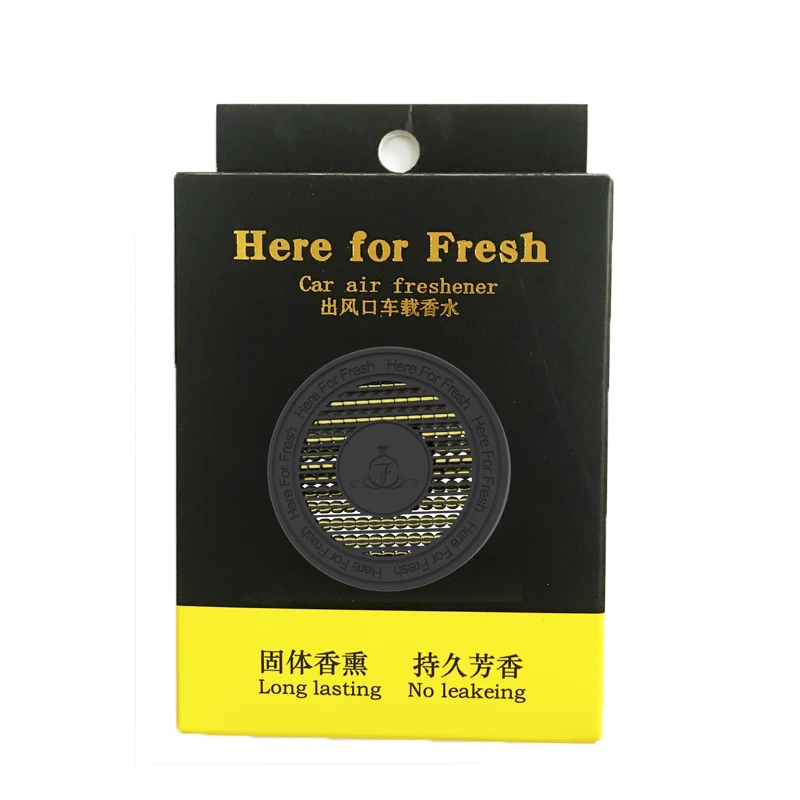 New design Air freshener car custom logo diffuser scent car hanging perfume pendant  Car hanging perfume