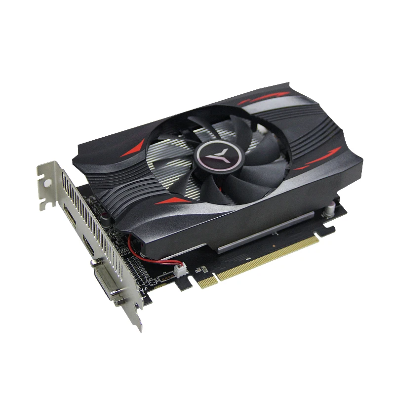 Игровая видеокарта Yeston Amd Rx560, игровая настольная видеокарта Rx560 4G 128 бит Ddr5 Vga Rx 560D Rx560, 4 Гб