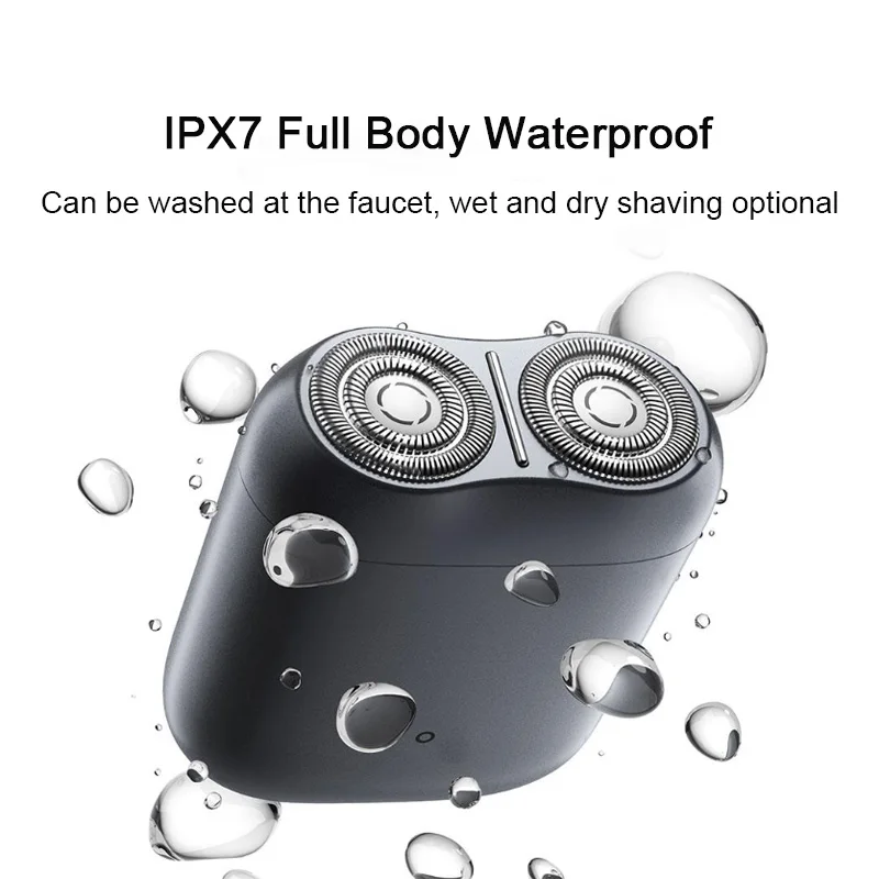 Xiaomi MiJia Electric Shavers S200 Portable Razor Men Type-C Dry Wet Shaving Washable CN Version