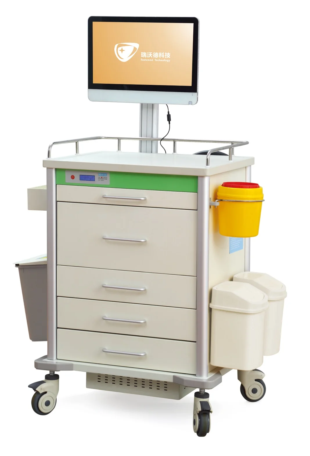 MT MEDICAL Mobile Hospital Workstation Cart Hospital Vehicle Medical Apparatus Medicine Trolley Hospital Equipment