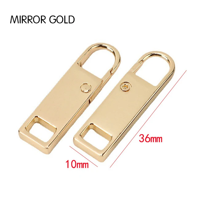 Removable zipper head electroplating zipper pull head men and women luggage clothing unlock lock head zipper piece