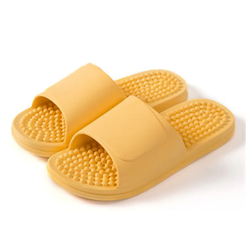 Women Massage Female Summer Foot Therapy Indoor Home Soft Bottom Bathroom Non-slip Bathing PVC Plastic Slippers