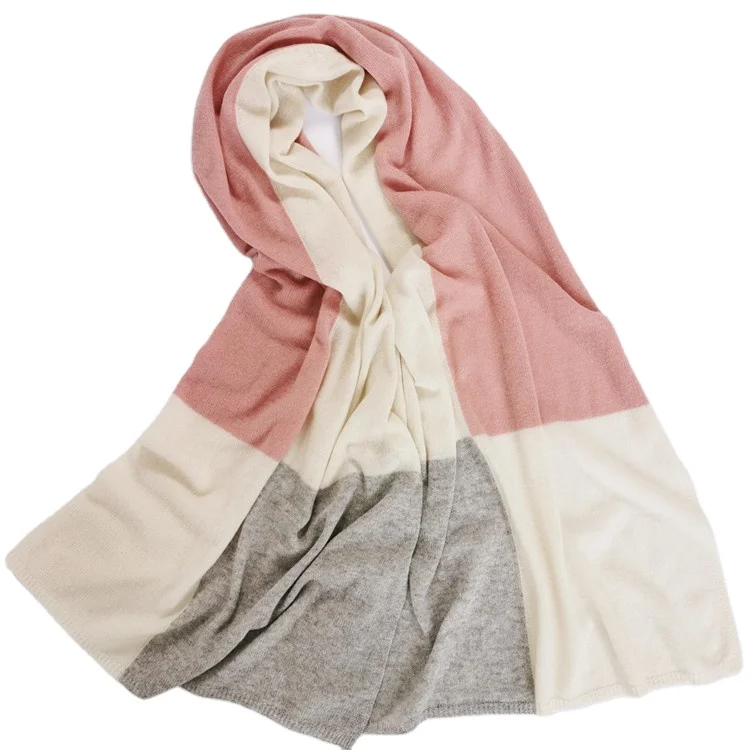 Big plaid throws  cashmere travel wrap knitting 100% cashmere throw