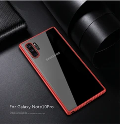 Simple Design Mobile Case Hybrid Phone Case TPU PC clear Phone Cover For Samsung galaxy note 10 Plus pro cases