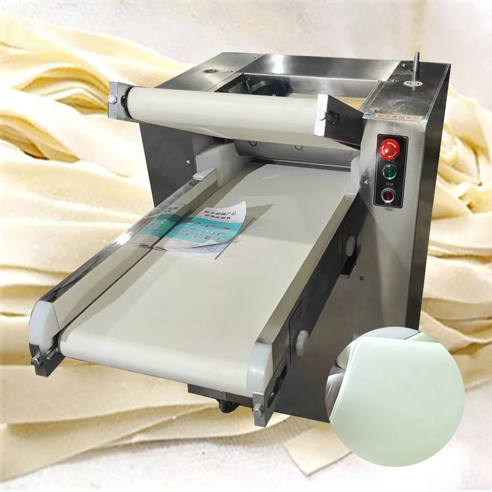 Home Use Electric Roller Dough Pressing Making Machine Full Automatic Stainless Steel Pastry Dough Roller Sheeter
