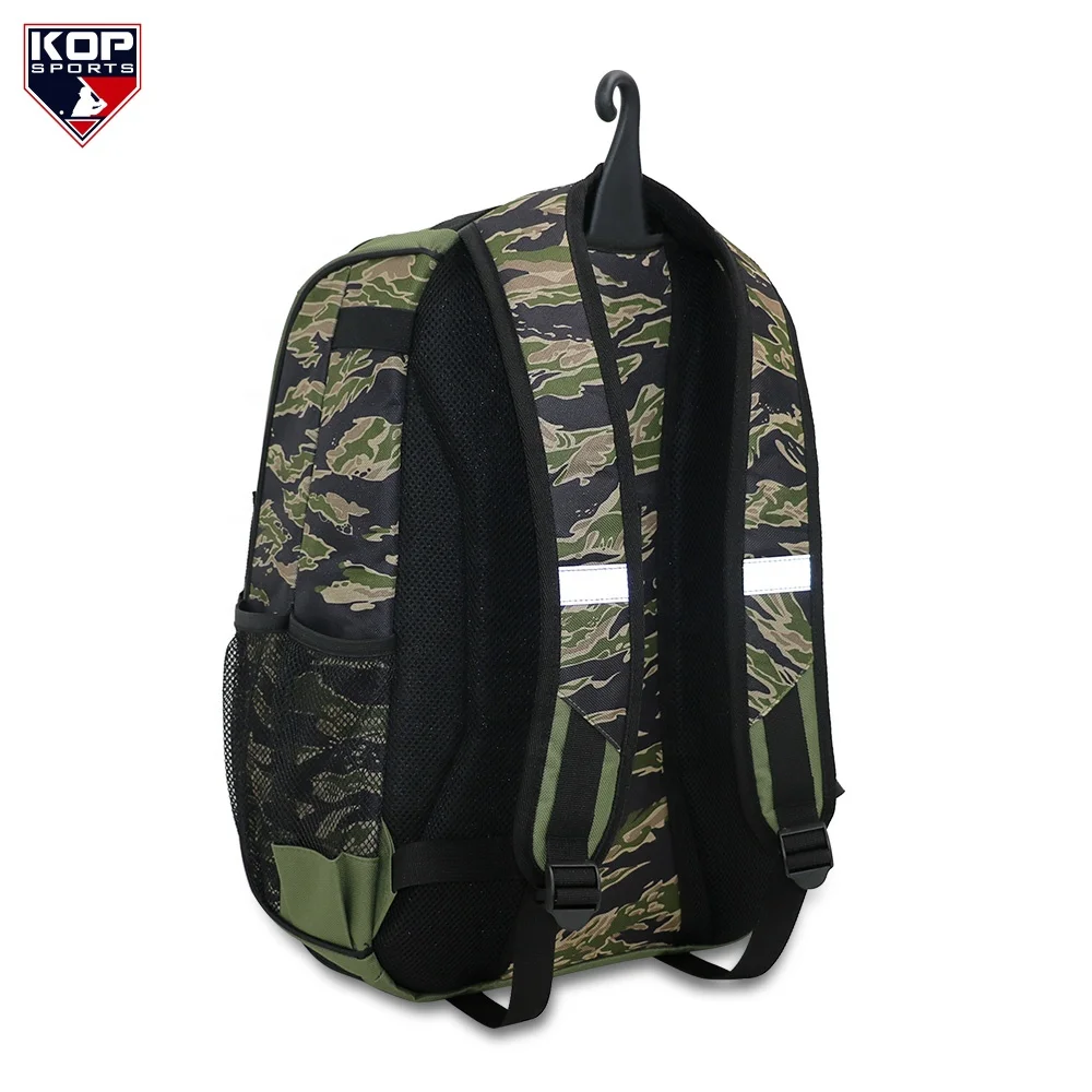 Green Camo Baseball Backpack
