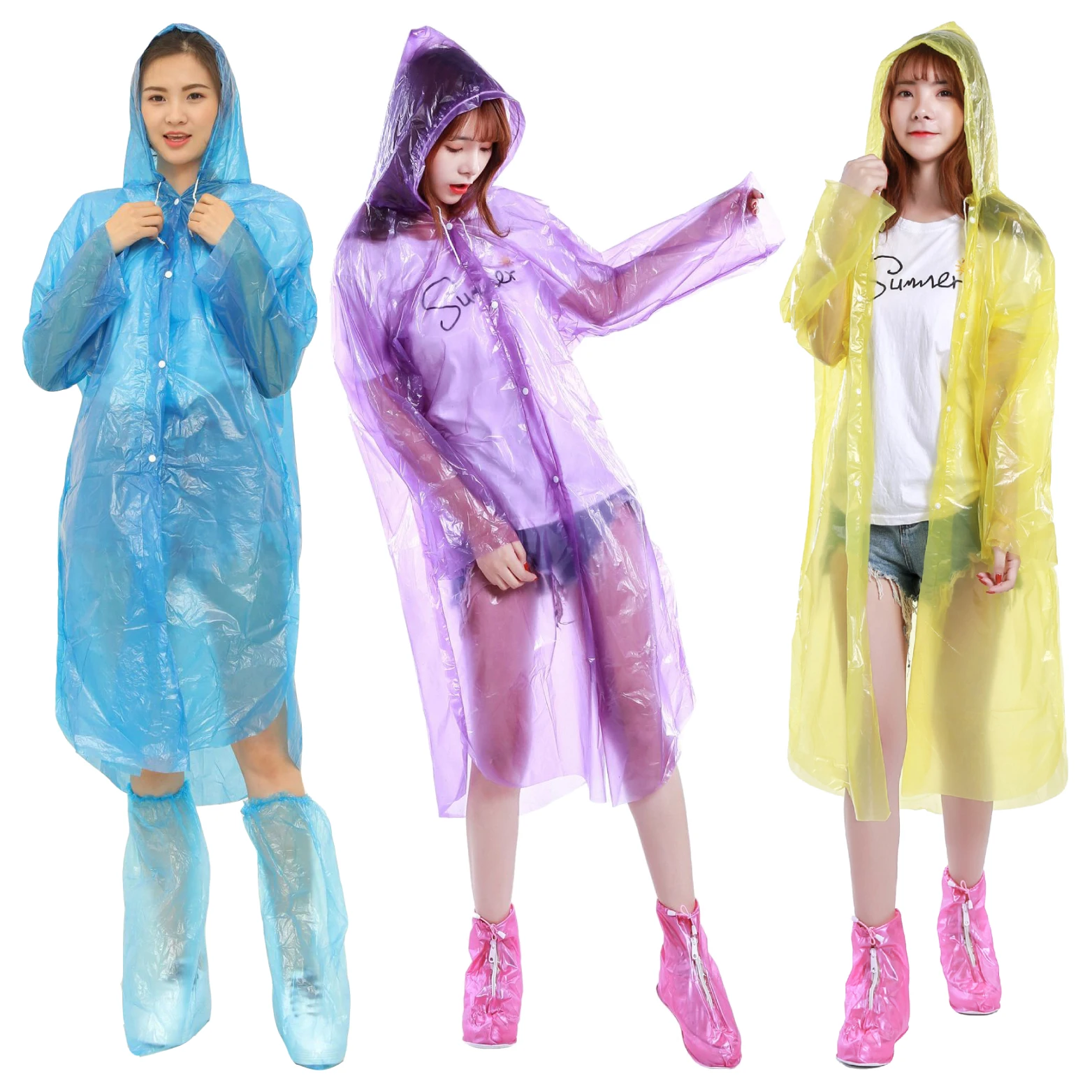 Disposable Rraincoat Ball Raincoat Adult Emergency Waterproof Turban Poncho Camping Raincoat Unisex Raincoat