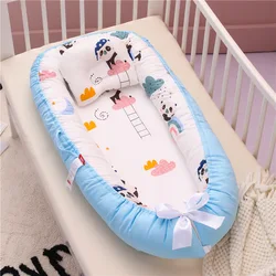 Ultra Soft Breathable Cotton Perfect Bassinet Cribs Portable Baby Lounger Baby Nest Sleeper Baby Nest