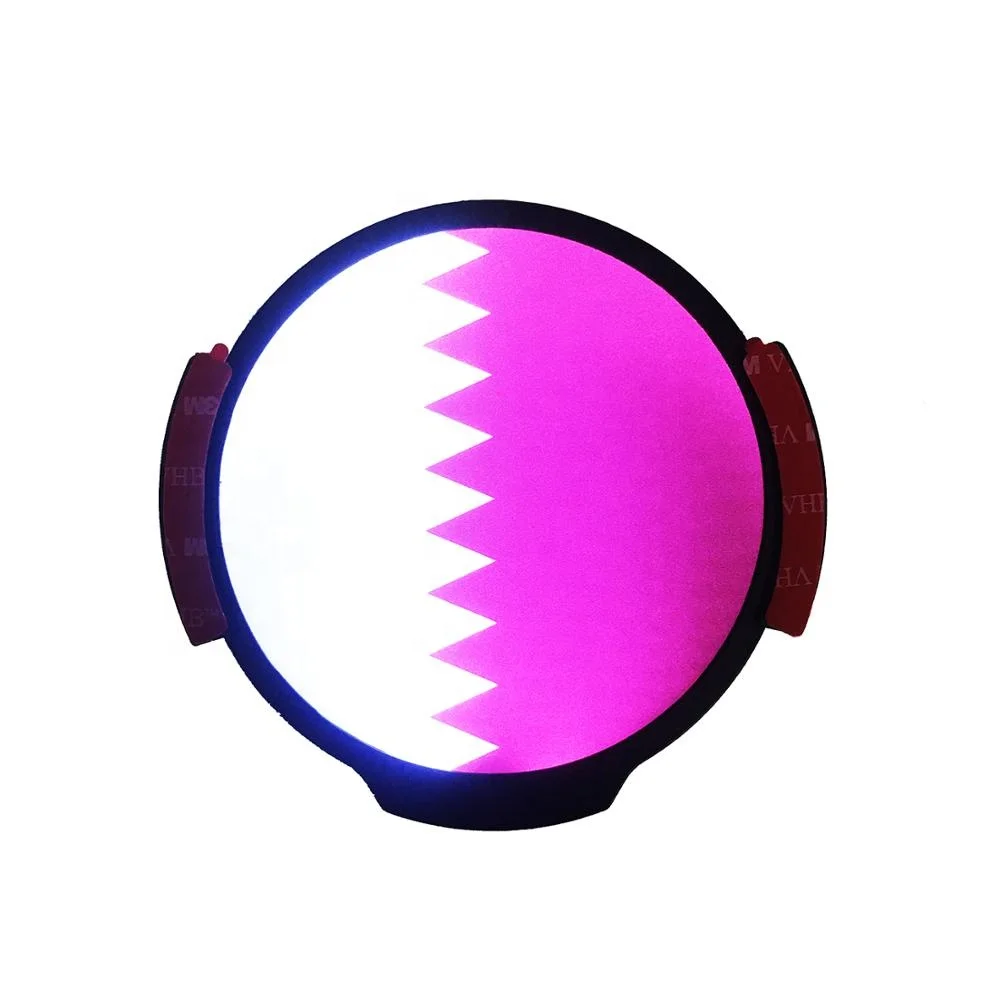 Wireless motion activated car LED signage for Qatar flag National Day celebration series stickers
