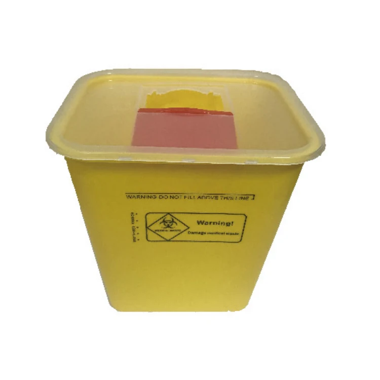 10L Sharps Container Biohazard Needle Disposal Box Disposal Medical Sharp Containers