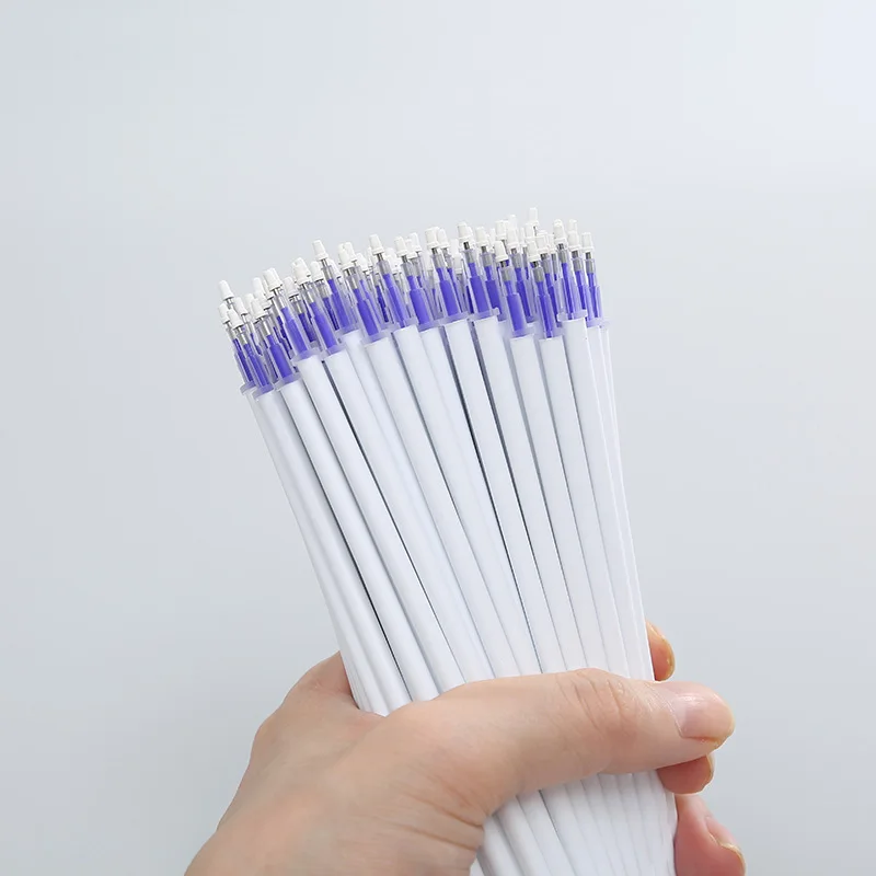 Gel Ink Pen Fine Point Pens Ballpoint Refill Needle Tip 0.5mm Black Rods for Office School Stationery Supply Gift