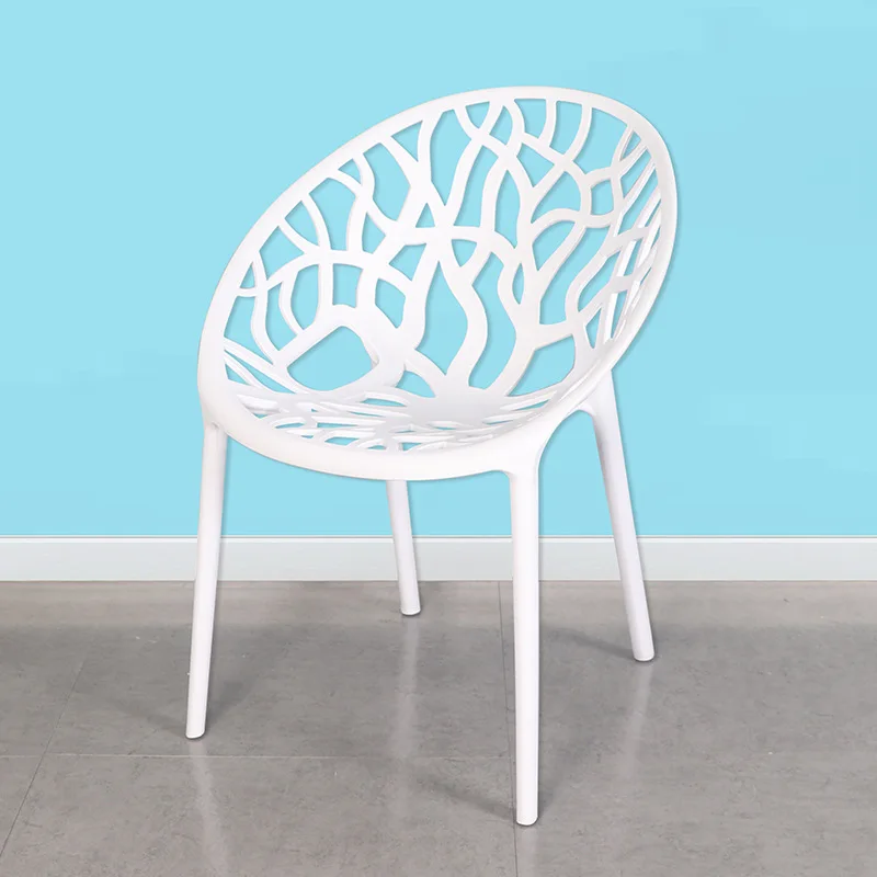 White PP Plastic Twigs Tree Branch Bird Nest Chairs