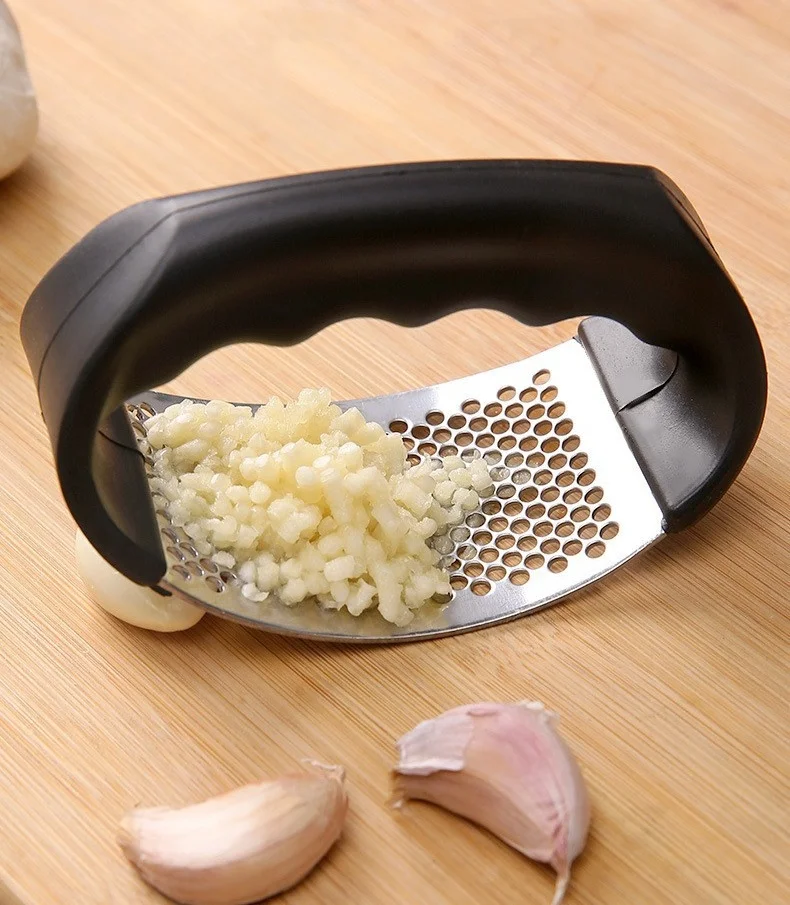 Kitchen Tools Household Accessories Ring Garlic Press Manual Beater Stainless Steel Garlics Masher Garlic Pounder