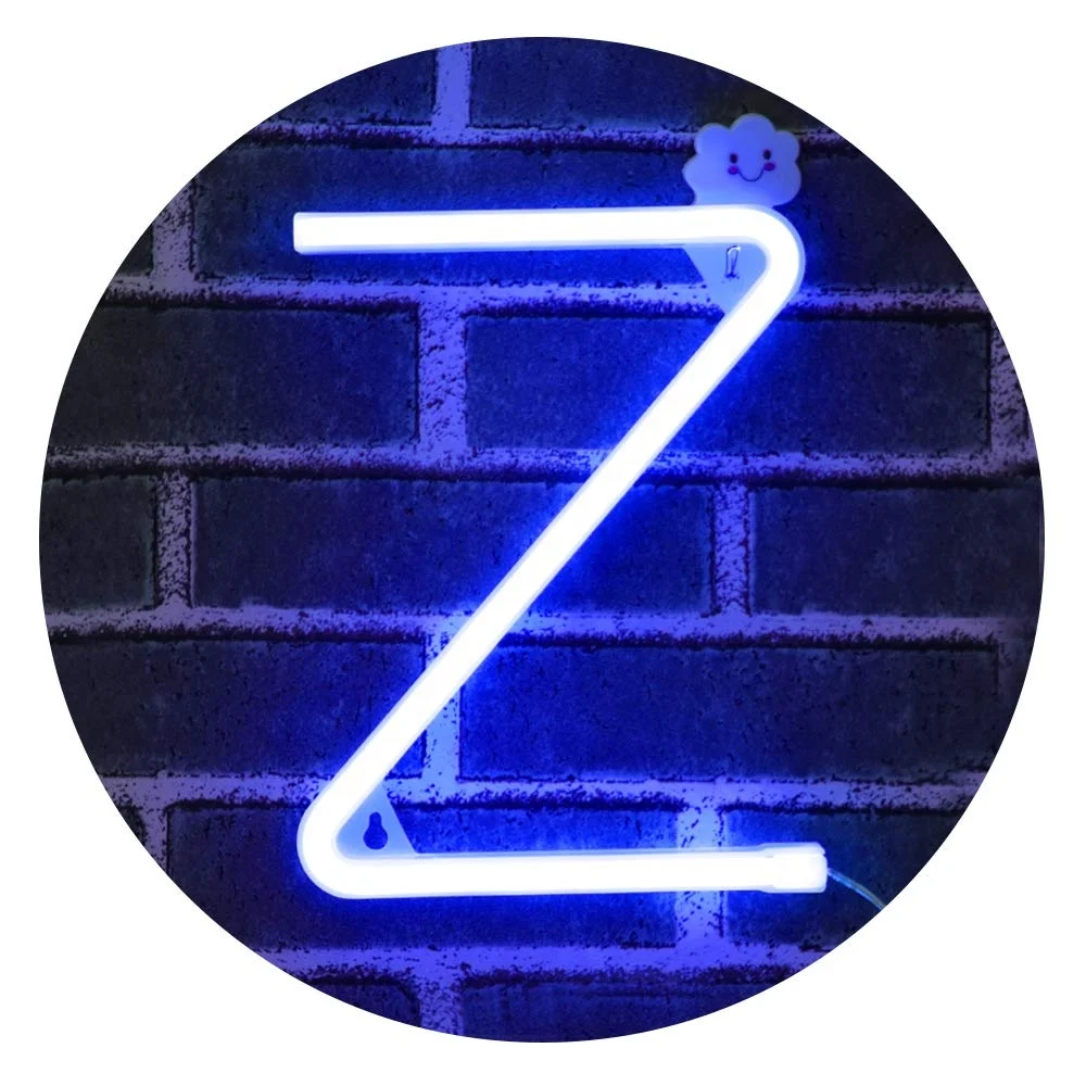 Wall Table hanging decoration alphabetical letter numbers pink/blue/purple/warm white/white/red available led neon sign