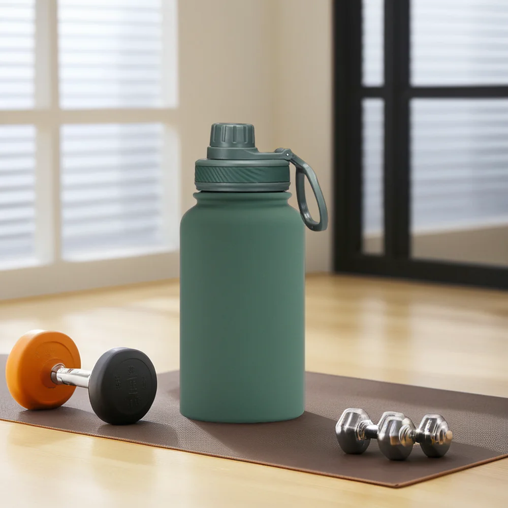 Yongkang OEM Wholesale Luxury Bpa Free Rubber Paint 650ML Insulated Stainless Steel Water Bottle With Logo