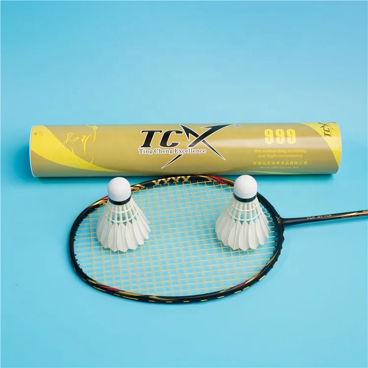 TCX 999 Wholesale Stable Durability Goose Feather Badminton Shuttlecock Suitable for Intermediate / Advanced Badminton  Players