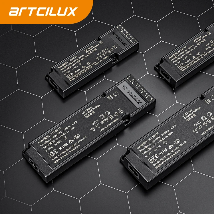 Factory Direct Ultra-thin Smart LED Driver Power Supplier 12V/24V LED Transformer For Switching Lighting System