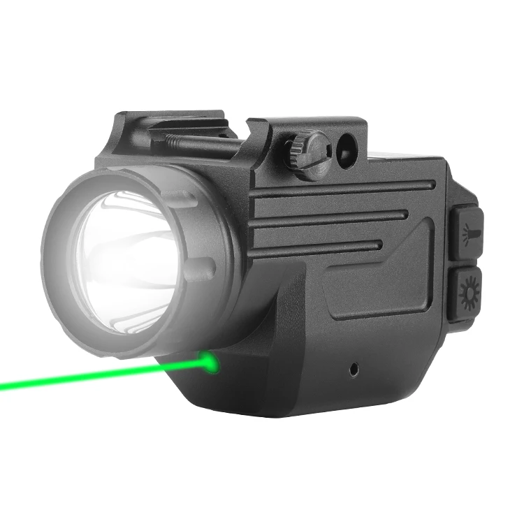 Gun Laser 1000 lumens  Flashlight Combo Green  Laser Sight Weapon gun Light with Picatinny Rail Pistol Handgun Glock air gun wea