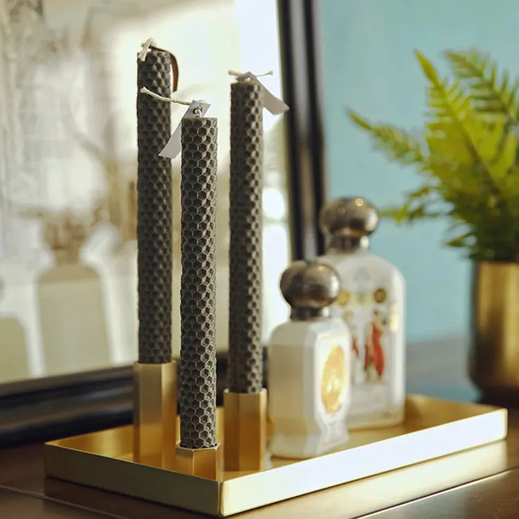 Church Gold Copper Metal Candlestick Candle Holders Stand Home Decoration Candle Holder Nordic Home Decor Ceramic Candelabra