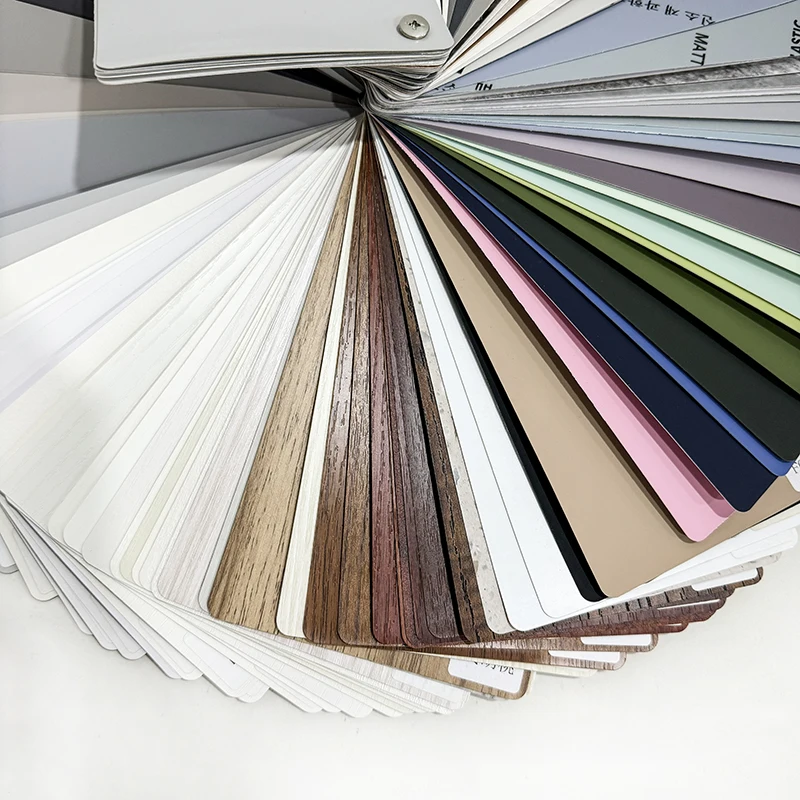 Factory-Priced 0.16mm Deluxe Water-Based Matte Oak Wood Grain Textured Decorative PVC Film for MDF Doors