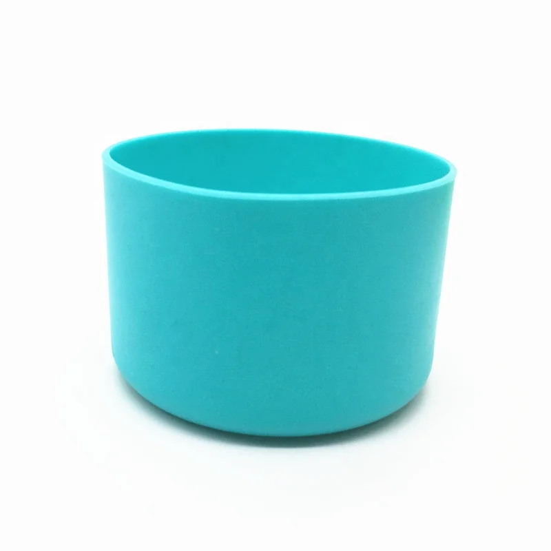 Wholesale 12 colors protective silicone rubber cup sleeve non slip boot cover for 12 oz to 24 oz bottles